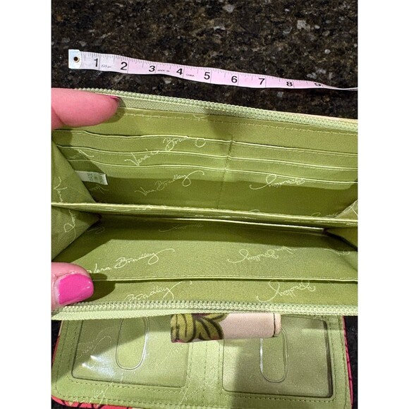 Vera Bradley Wallet Womens One Size Hello Dahlia Floral Zip-Around Turn - Picture 11 of 11